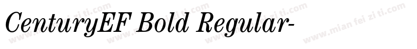 CenturyEF Bold Regular字体转换